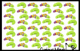 Fidget Wiggle Caterpillar - Large Articulated Jointed Moving Slug Toy - Unique Rainbow