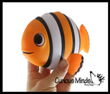 Clownfish  Large Wiggle Articulated Jointed Moving Toy - Unique Fish Ocean Lover