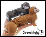 Dachshund Weiner Dog Large Wiggle Articulated Jointed Moving Toy - Unique Doggy Lover