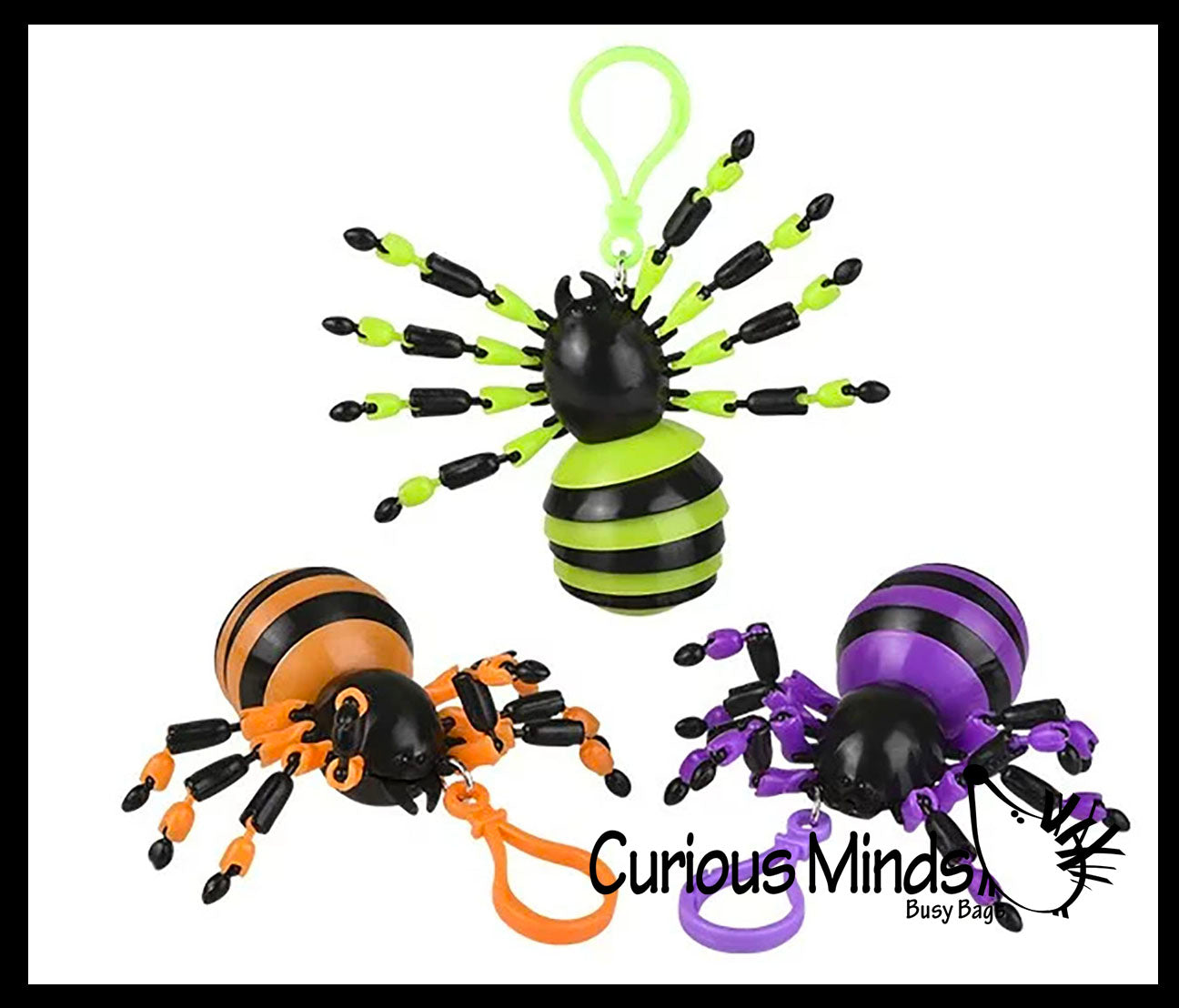 NEW - Wiggle Spider Fidget - Wiggle Articulated Jointed Moving Hollowe ...