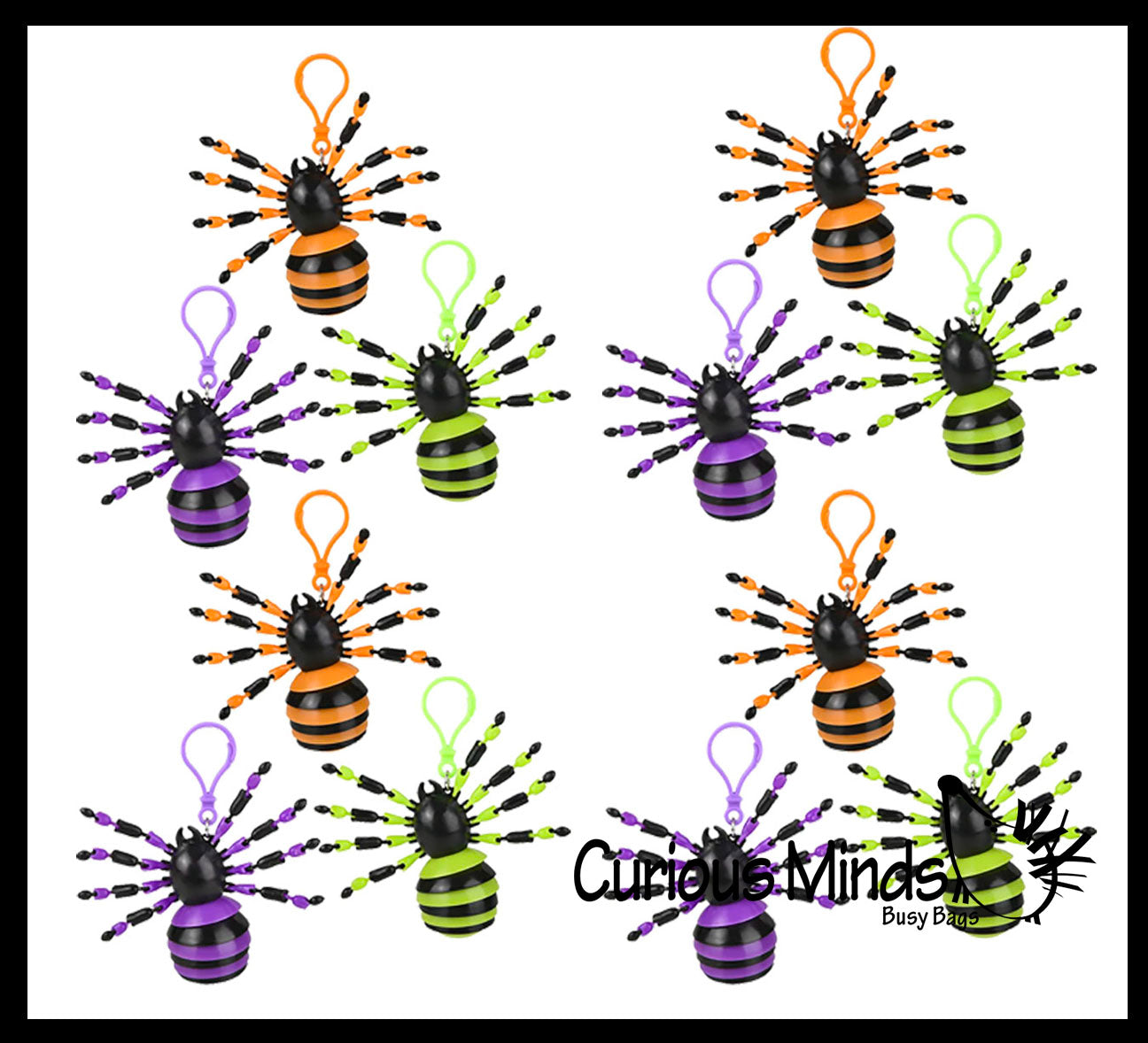 NEW - Wiggle Spider Fidget - Wiggle Articulated Jointed Moving Hollowe ...