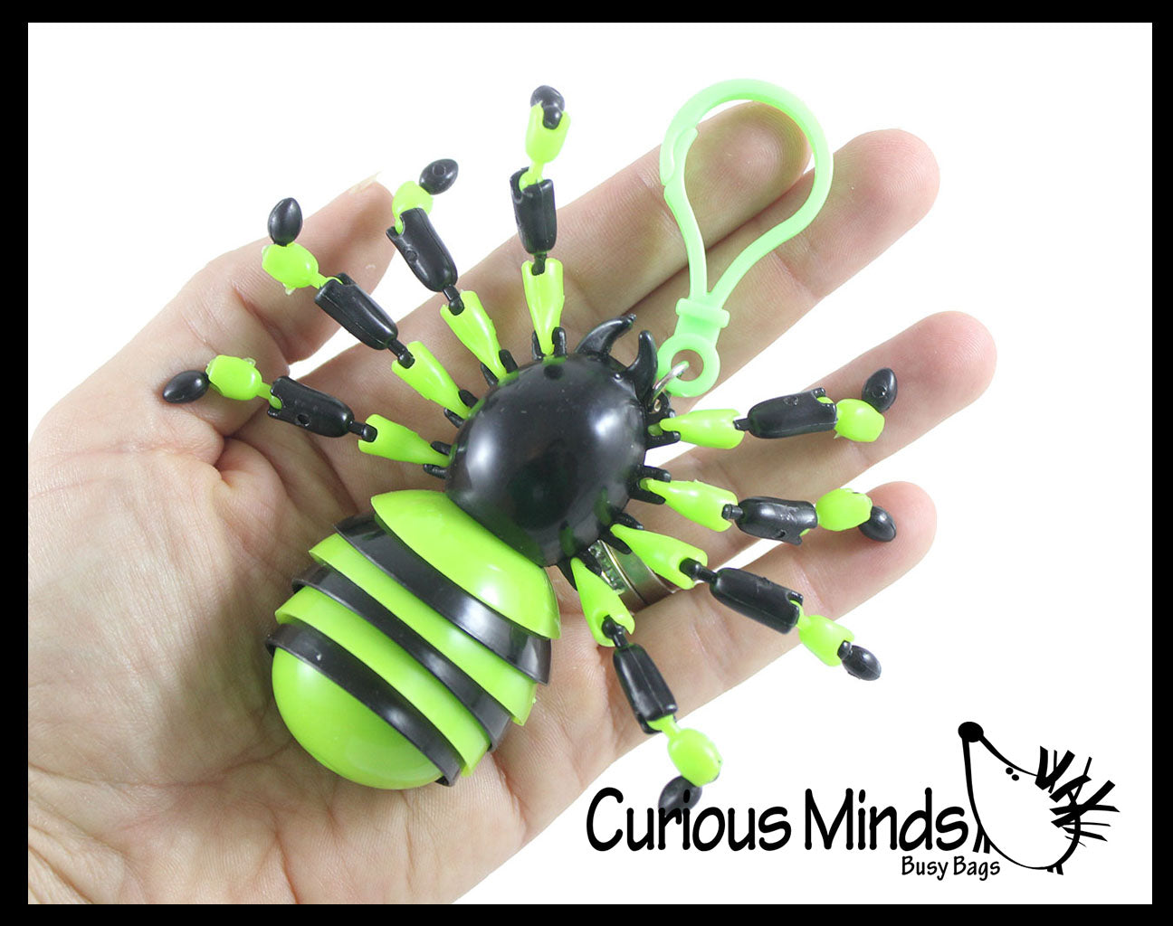 NEW - Wiggle Spider Fidget - Wiggle Articulated Jointed Moving Hollowe ...