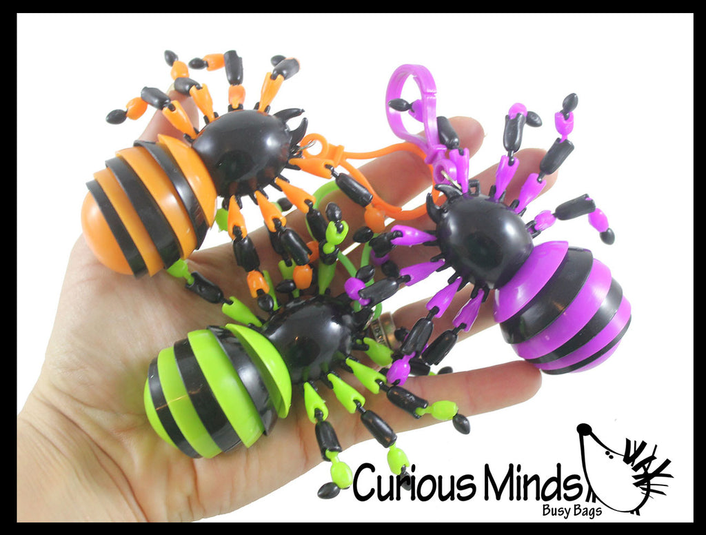 NEW - Wiggle Spider Fidget - Wiggle Articulated Jointed Moving Holloween Insect