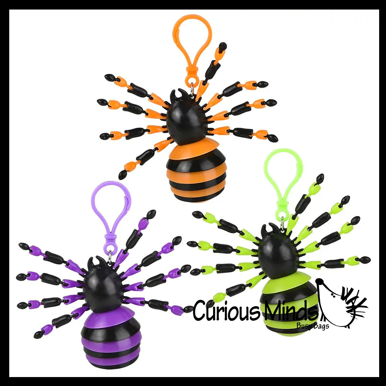 NEW - Wiggle Spider Fidget - Wiggle Articulated Jointed Moving Hollowe ...