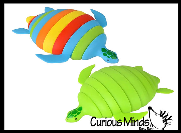 Sea Turtle Large Wiggle Articulated Jointed Moving Toy - Unique Turtle ...