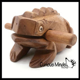 NEW - Tiny Wooden Frog Mini Drum Set - Percussion Set - Instrument for Kids Musical Toy