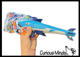 Large Torpedo Shark Pool Dive Toys - Pool, Beach and Bath Toy Dives - Sinking and Gliding - Throw Underwater