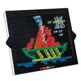Lite Bright - Classic 80's Vintage Style Toy - Draw with Pegs and Light Brite