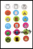 CLEARANCE SALE - Geometric Shapes Match - Match Real Life Objects to Their Basic Shape