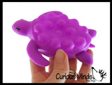 Sea Turtle Bubble Pop Ball -  Cute Animal Bubble Poppers on Ball Squeeze to Pop - Silicone Push Poke Bubble Wrap Fidget Toy - Press Bubbles to Pop - Bubble Popper Sensory Stress Toy