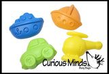 LAST CHANCE - LIMITED STOCK -  - SALE - Vehicle and Animal Sand Mold Set - Beach Sandbox Toy