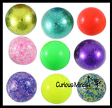 Set of 9 Mini Stress Balls - 3 Different Styles in 3 Packs - of Small Amazing 1.5"  Stress Ball - Ceiling Sticky Glob Balls - Squishy Gooey Shape-able Squish Sensory Squeeze Balls