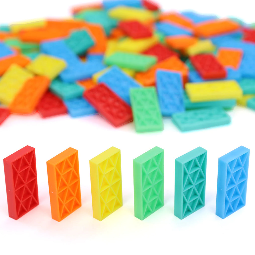 Domino Kinetic Set - 100 Piece Bag - Bulk Dominoes - Made in the USA - STEM STEAM