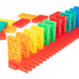 Domino Kinetic Set - 143 Piece Set with Stunt Accessories - Bulk Dominoes - Made in the USA - STEM STEAM