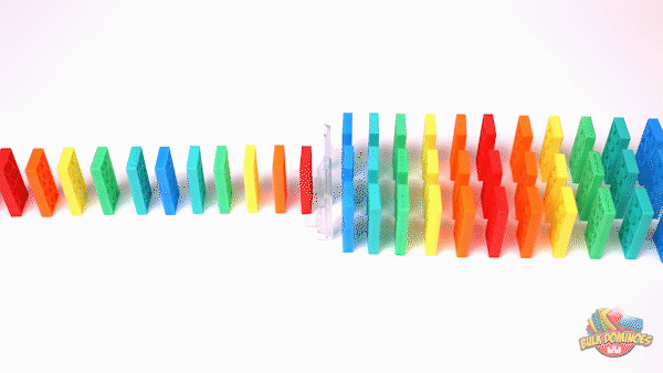 Dominoes - Line Reactors 8 Pack - Bulk Dominoes - Made in the USA - STEM STEAM