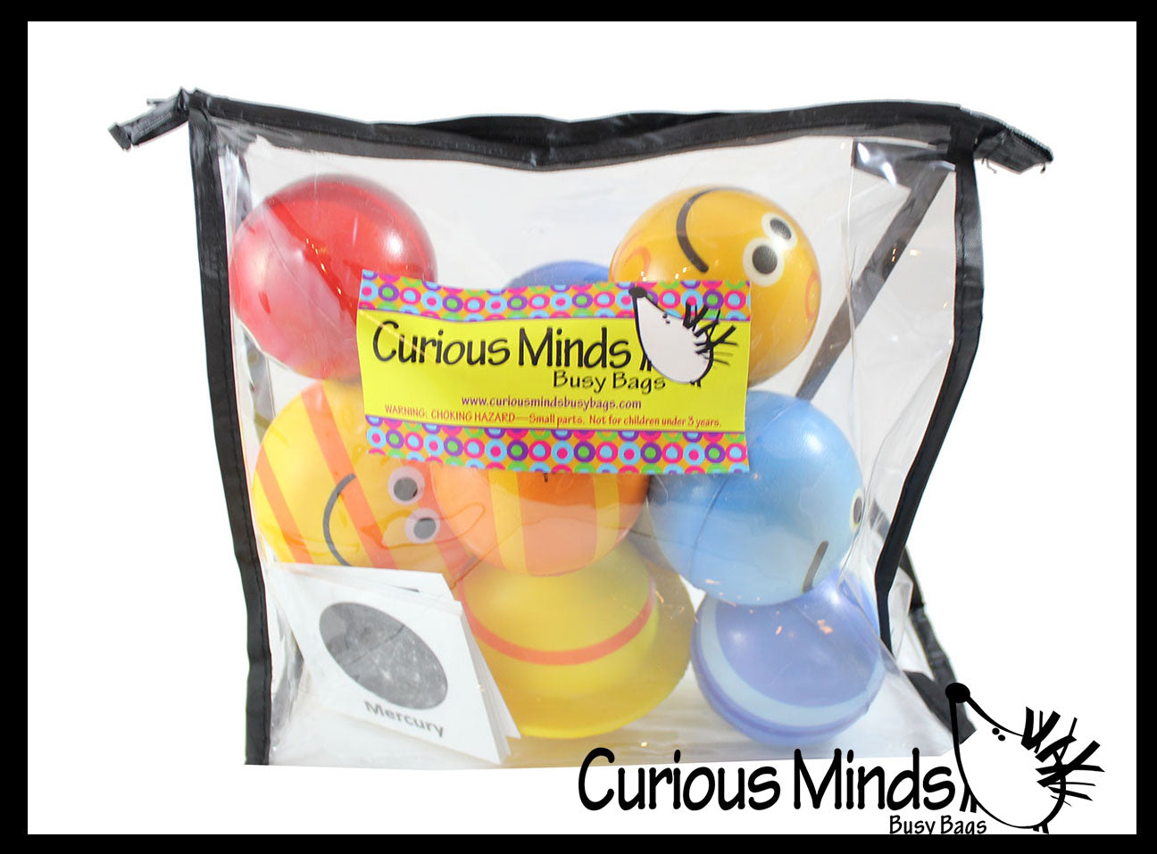 Cute Solar System Match with Cards Stress Ball Toy Set - Educational L