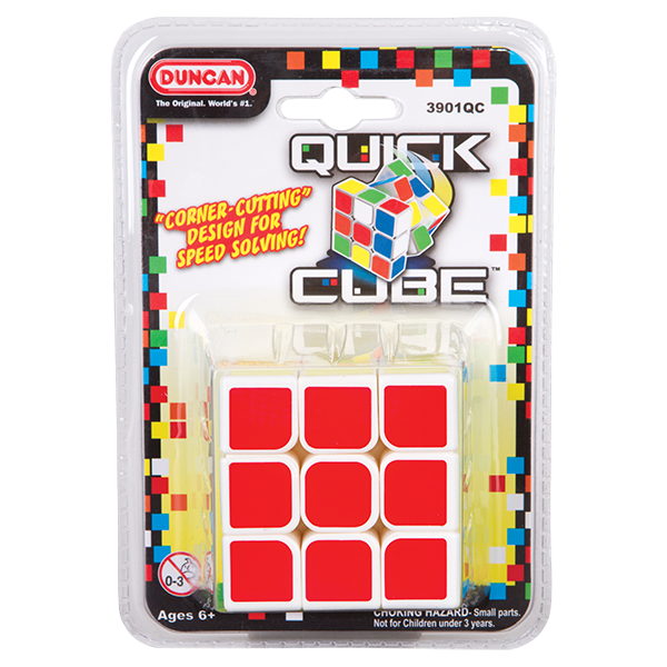 Duncan 3x3 Speed Quick Cube Multi-Colored Puzzle Speed Cube Games - Problem-Solving Brain Teaser Logic Toys - Travel Toy Fidget