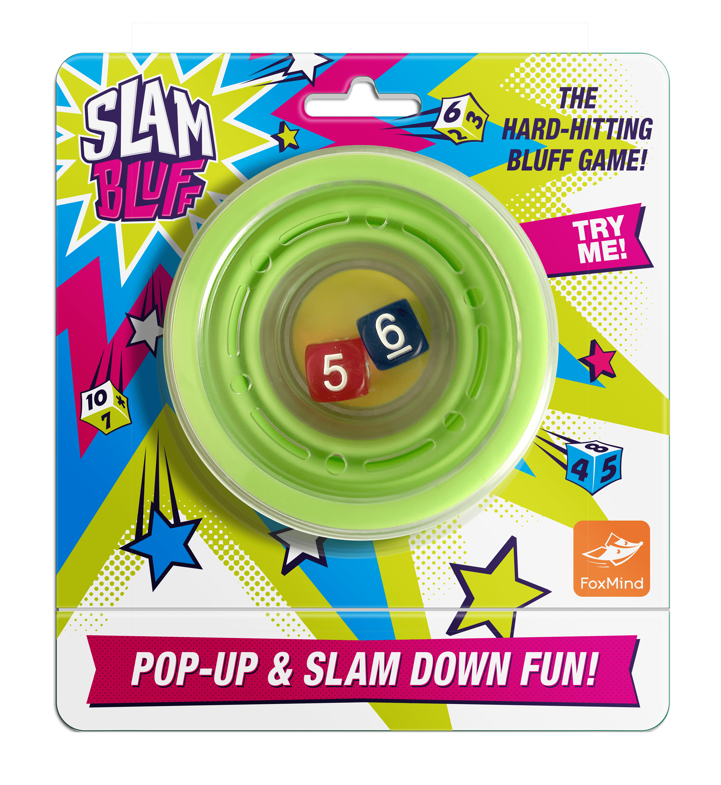 LAST CHANCE - LIMITED STOCK - Slam Bluff Dice Game - Easy - Children's Game - Fun Kid's Dice Game - Math Numbers