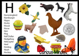 z ALPHABET OBJECTS BY LETTER H