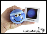 Cute Solar System Match with Cards Stress Ball Toy Set - Educational Learning Toy - Outer Space Planets