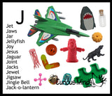 z ALPHABET OBJECTS BY LETTER J