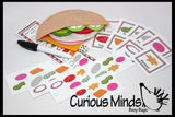Felt Food Sandwich Shop Busy Bag - Preschool Quiet Activity - Montessori Practical life - Pretend Play - Play Food