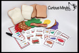 Felt Food Sandwich Shop Busy Bag - Preschool Quiet Activity - Montessori Practical life - Pretend Play - Play Food
