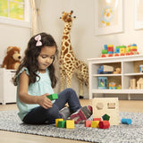 Wooden Shape Sorting Cube - Classic Toddler Toy - Wood Shape Match Skill Toy