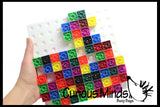 LAST CHANCE - LIMITED STOCK  - SALE - Linking blocks and building baseboard - 2cm connecting cubes - Building block toy set