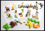 LAST CHANCE - LIMITED STOCK - SALE  -  Stacking Wooden Animal Blocks - Pattern Matching Children's learning toy - Montessori Preschool Kindergarten toy