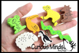 LAST CHANCE - LIMITED STOCK - SALE  -  Stacking Wooden Animal Blocks - Pattern Matching Children's learning toy - Montessori Preschool Kindergarten toy