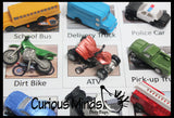 Transportation Vehicles to Matching Cards - Match Cars and Truck Miniatures to Photos