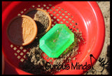 Large Gem and Coin Treasure Hunt Sand Toy - Dig sift and find buried coins jewels and gems.  Sensory bin