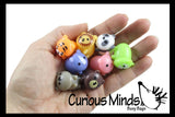 Cute Mini Animal Figurines - Mini Toys - Easter Egg Filler - Small Novelty Prize Toy - Party Favors - Gift - Bulk 2 Dozen