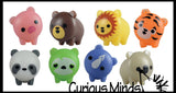 Cute Mini Animal Figurines - Mini Toys - Easter Egg Filler - Small Novelty Prize Toy - Party Favors - Gift - Bulk 2 Dozen