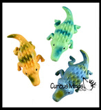 LAST CHANCE - LIMITED STOCK  - SALE -  Funny Alligator Attack Novelty Toy - Funny Gag with Human Leg Hanging Out of Mouth  -  Sensory, Stress, Fidget Toy