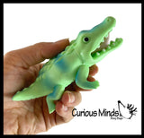 LAST CHANCE - LIMITED STOCK  - SALE -  Funny Alligator Attack Novelty Toy - Funny Gag with Human Leg Hanging Out of Mouth  -  Sensory, Stress, Fidget Toy