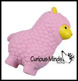 Cute Alpaca / Llama Soft Fluff- Filled Squeeze Stress Balls  -  Sensory, Stress, Fidget Toy