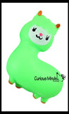 Cute Alpaca Llama Doh Stress Stretch Ball - Moldable Pinch Poke Sensory Fidget Toy Doughy