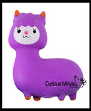 Cute Alpaca Llama Doh Stress Stretch Ball - Moldable Pinch Poke Sensory Fidget Toy Doughy