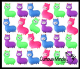 Cute Alpaca Llama Doh Stress Stretch Ball - Moldable Pinch Poke Sensory Fidget Toy Doughy
