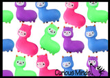 Cute Alpaca Llama Doh Stress Stretch Ball - Moldable Pinch Poke Sensory Fidget Toy Doughy
