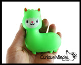LAST CHANCE - LIMITED STOCK - SALE  - Cute Owl & Alpaca Llama Doh Stress Stretch Ball - Moldable Pinch Poke Sensory Fidget Toy Doughy