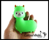 Cute Alpaca Llama Doh Stress Stretch Ball - Moldable Pinch Poke Sensory Fidget Toy Doughy