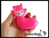 Cute Alpaca Llama Doh Stress Stretch Ball - Moldable Pinch Poke Sensory Fidget Toy Doughy