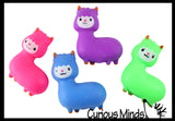 Cute Alpaca Llama Doh Stress Stretch Ball - Moldable Pinch Poke Sensory Fidget Toy Doughy