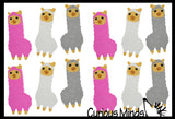 LAST CHANCE - LIMITED STOCK - Alpaca / Llama Adorable Erasers - Novelty and Functional Adorable Eraser Novelty Treasure Prize, School Classroom Supply, Math Counters - Sorting - Party Favor