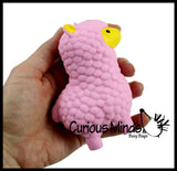 LAST CHANCE - LIMITED STOCK - SALE  - Alpaca Family - Set of 3 Llama Doh Stress Stretch Ball - Moldable Pinch Poke Sensory Fidget Toy Doughy