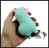 LAST CHANCE - LIMITED STOCK - SALE  - Alpaca Family - Set of 3 Llama Doh Stress Stretch Ball - Moldable Pinch Poke Sensory Fidget Toy Doughy