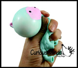 LAST CHANCE - LIMITED STOCK - SALE  - Alpaca Family - Set of 3 Llama Doh Stress Stretch Ball - Moldable Pinch Poke Sensory Fidget Toy Doughy